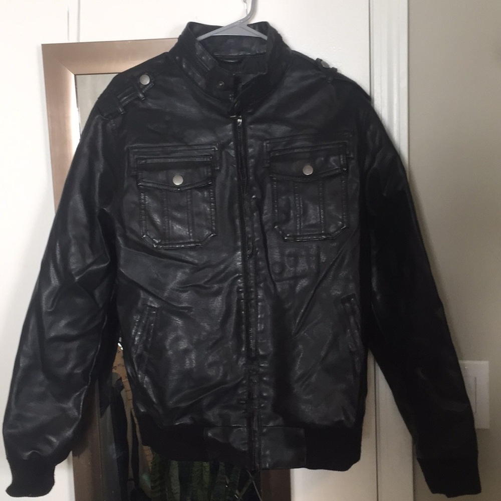 Black Leather jacket - whispering Smith